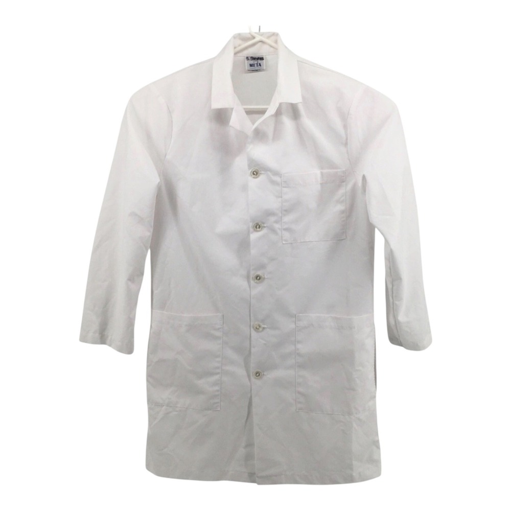Lab Coat Unisex Small White Meta Fundamentals Medical Professional Jacket